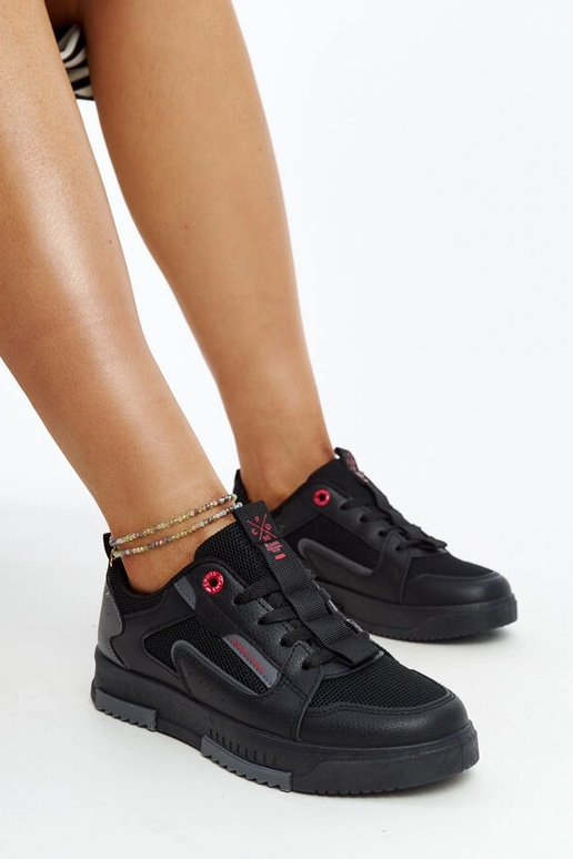 Schwarze und graue Damen-Sneakers... Schwarze und graue Damen-Sneakers...