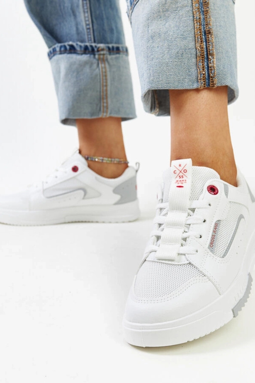 CROSS JEANS weiße Damen-Sneaker CROSS JEANS weiße Damen-Sneaker