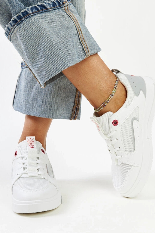 CROSS JEANS weiße Damen-Sneaker CROSS JEANS weiße Damen-Sneaker