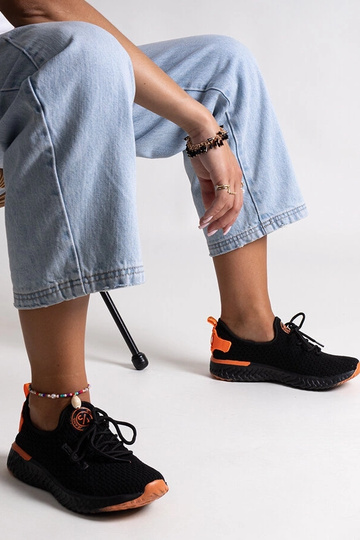 Schwarze Stoff-Sneaker für Damen CROSS JEANS