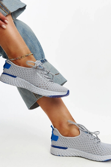 Graue Stoff-Sneaker für Damen CROSS JEANS