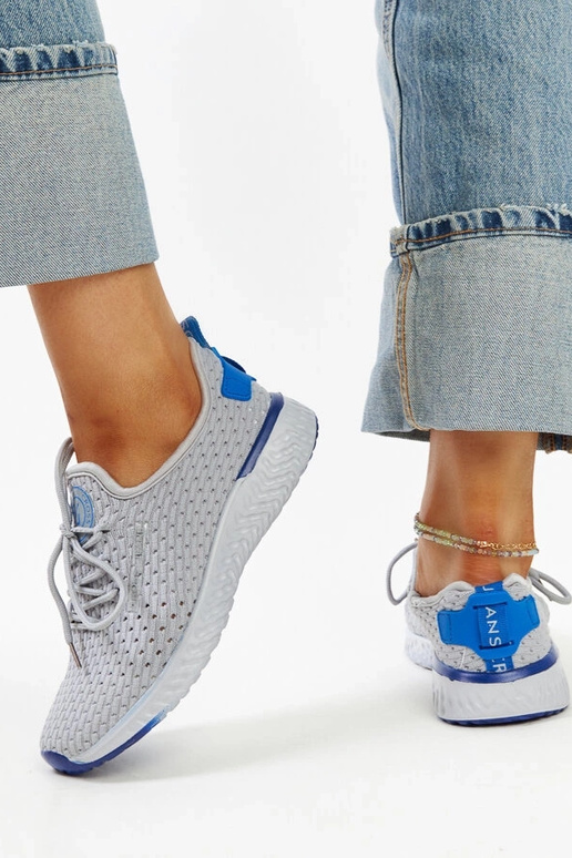 Graue Stoff-Sneaker für Damen CROSS...