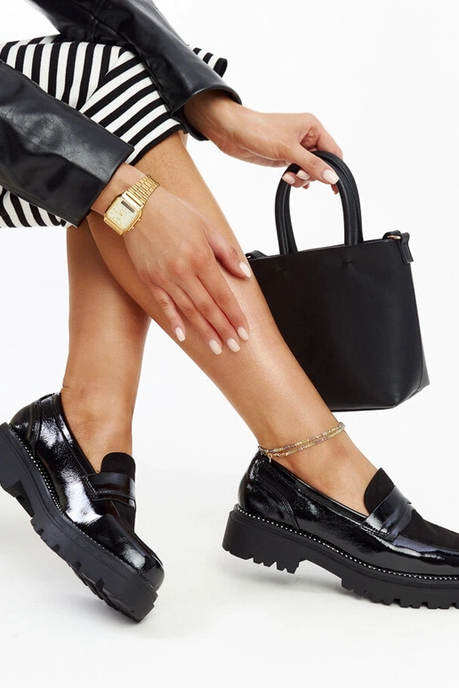 Schwarze Lackschuhe mit Kirsi-Innensohle Schwarze Lackschuhe mit Kirsi-Innensohle