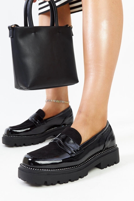 Schwarze Lackschuhe mit Kirsi-Innensohle Schwarze Lackschuhe mit Kirsi-Innensohle