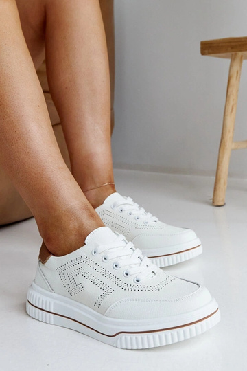 Beige Ledersneakers Rushd 2