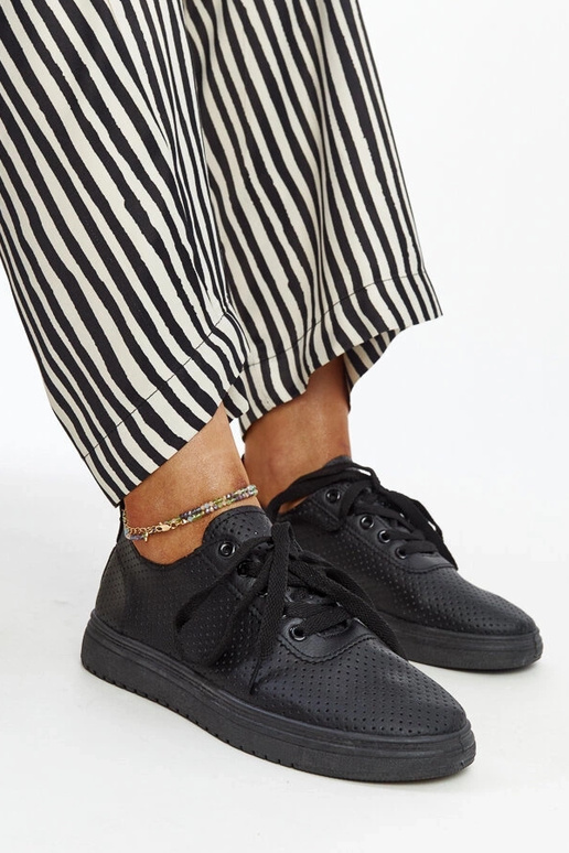 Schwarze Segana-Sneakers mit...