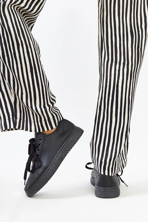 Schwarze Segana-Sneakers mit...