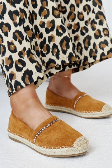 Braune Espadrilles mit...