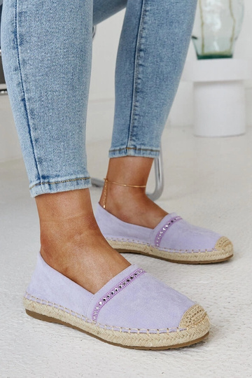 Lila Espadrilles mit...
