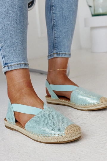Tharns hellgrüne Slingback-Espadrilles 2