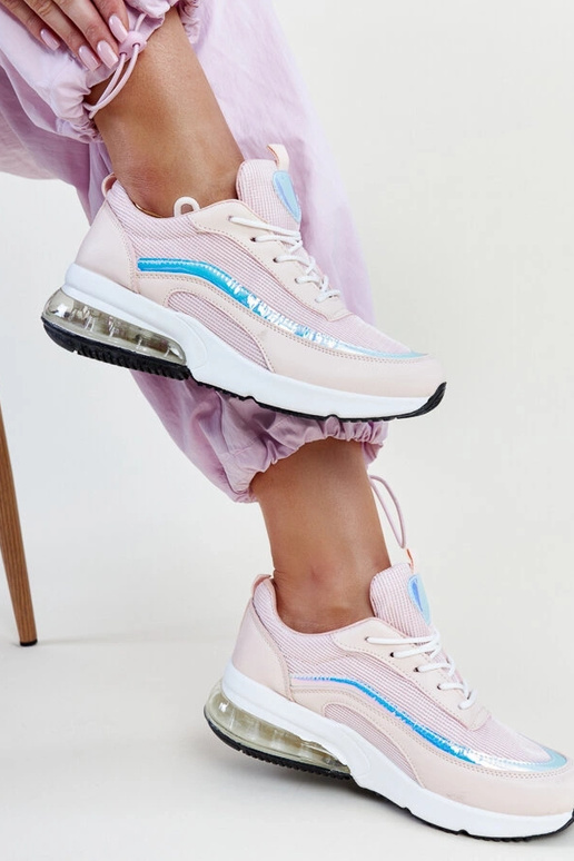 Rosa Sneaker mit Jelka-Hologramm