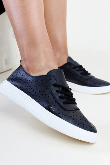 Schwarze Manoek-Sneakers...