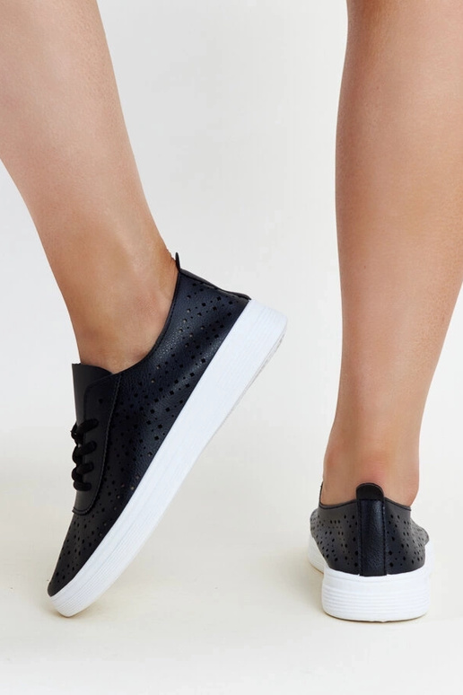 Schwarze Manoek-Sneakers mit... Schwarze Manoek-Sneakers mit...