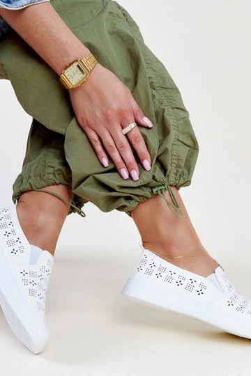 Hilal weiße Slip-On-Sneaker 2