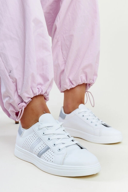 Berdine Sneakers aus weißem und...