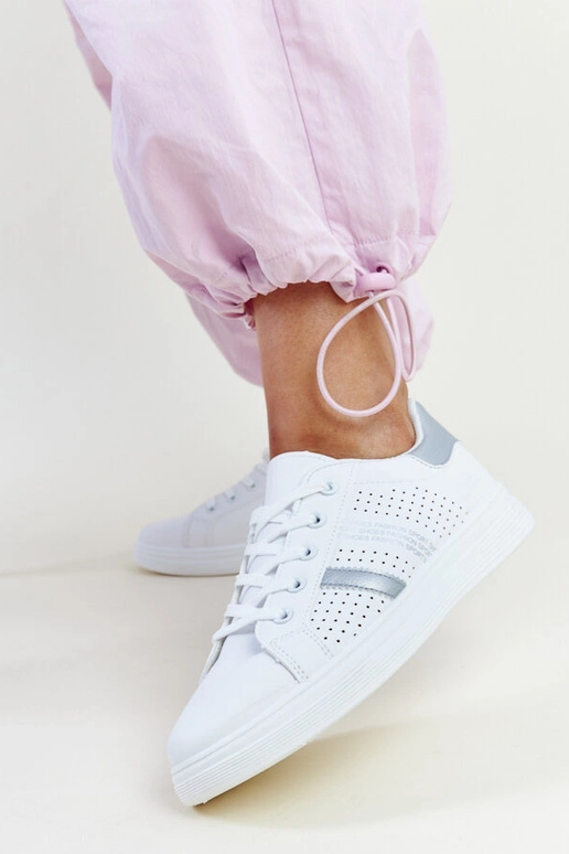 Berdine Sneakers aus weißem und...