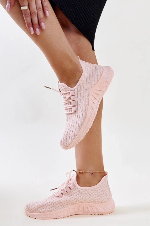 Sneaker Milena aus rosa Stoff