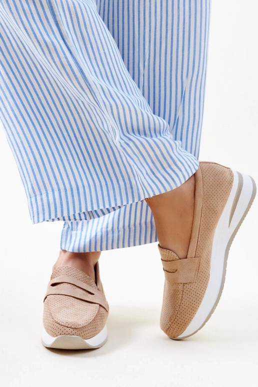 Braune perforierte Muna-Schuhe Braune perforierte Muna-Schuhe