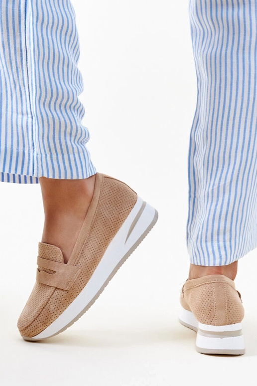 Braune perforierte Muna-Schuhe Braune perforierte Muna-Schuhe