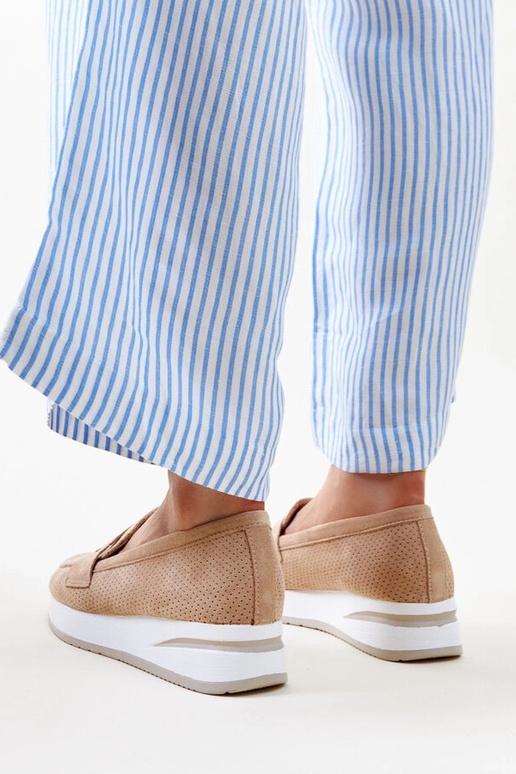 Braune perforierte Muna-Schuhe Braune perforierte Muna-Schuhe