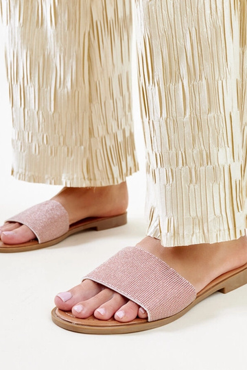 Anilsa braun glänzende Flip-Flops 2