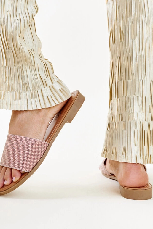 Anilsa braun glänzende Flip-Flops