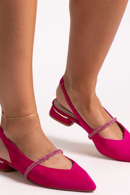 Dunkelrosa Ballerinas mit Ledersohle... Dunkelrosa Ballerinas mit Ledersohle...