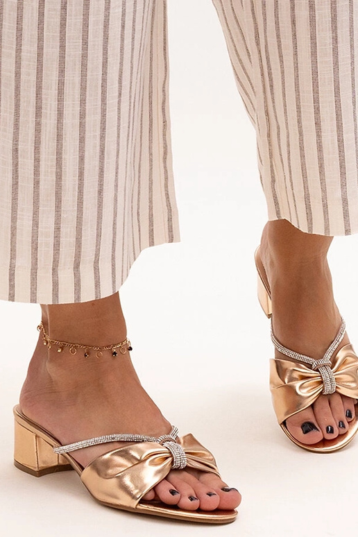 Anbrani Pantoletten mit Blockabsatz...