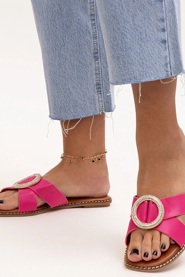 Rosa Flip-Flops mit Zirkonia-Schnalle Salimba 2