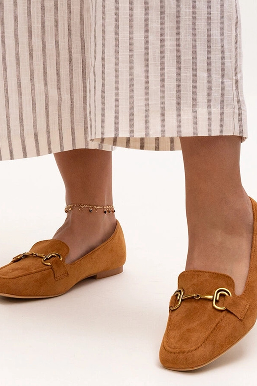 Braune Zamari-Mokassins mit Schnalle Braune Zamari-Mokassins mit Schnalle