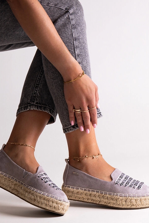 Graue Espadrilles Big Star JJ274890 Graue Espadrilles Big Star JJ274890