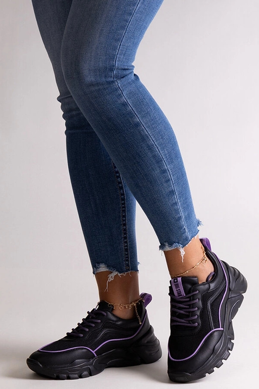 Schwarze Turnschuhe Big Star JJ274786 Schwarze Turnschuhe Big Star JJ274786