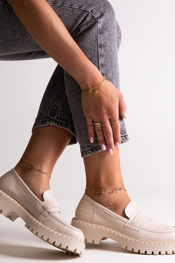 Beige Leder-Loafer Big Star... 2