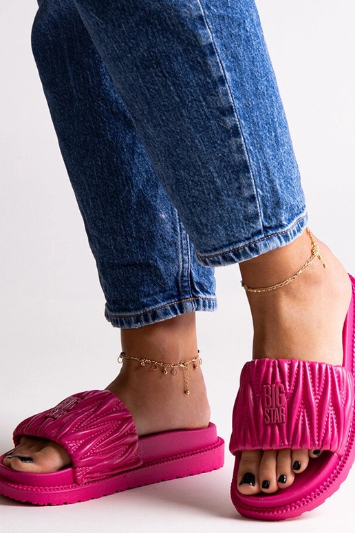 Rosa Flip-Flops mit Rüschen „Big...