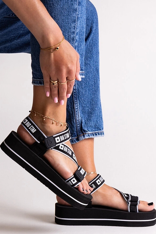 Schwarze Plateausandalen Big Star... Schwarze Plateausandalen Big Star...