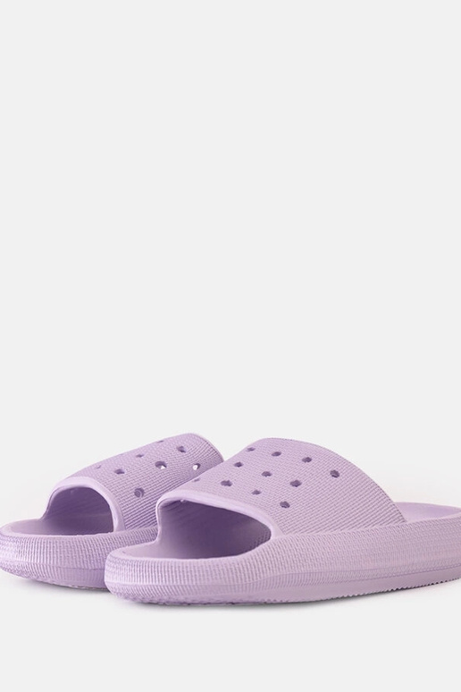Perforierte Pantoletten „Adonay“ in Lila Perforierte Pantoletten „Adonay“ in Lila