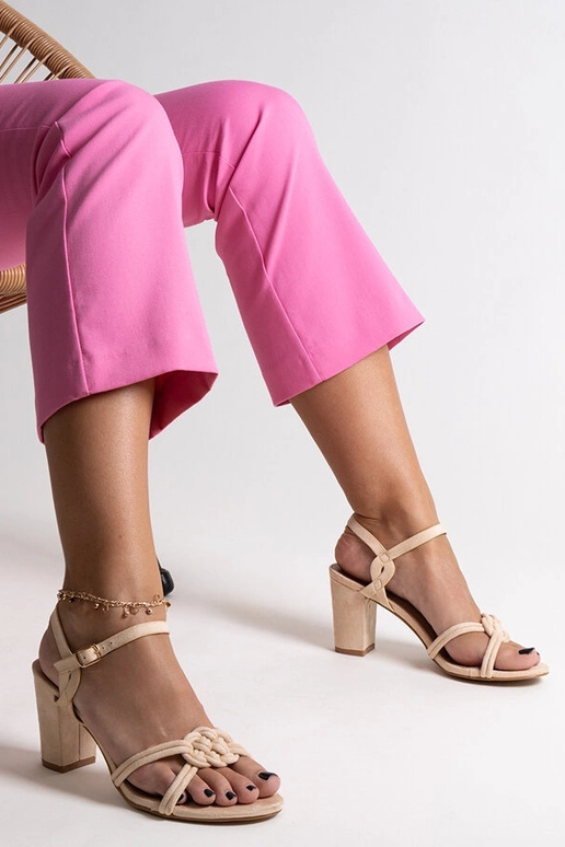 Beige Shama High Heel-Sandalen Beige Shama High Heel-Sandalen