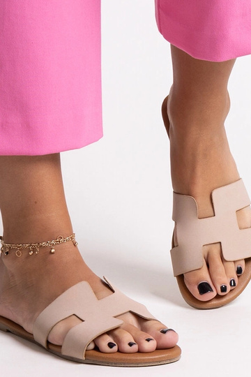 Beige klassische Clogs Juma