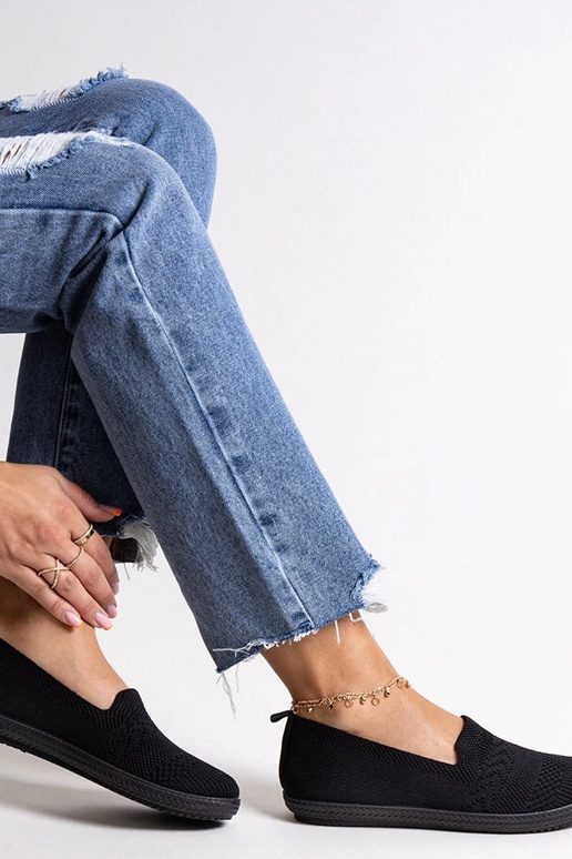 Shadhi – Schwarze Slip-On-Sneaker aus...