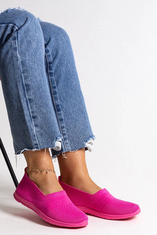 Dunkelrosa Slip-On-Sneakers „Shalha“