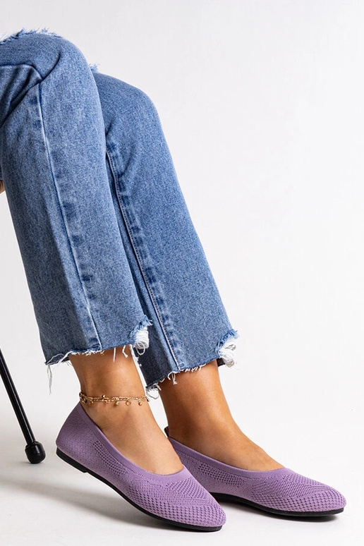 Lila Stoffballerinas Yafia