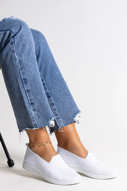 Abadly – Weiße Slip-On-Sneaker Abadly – Weiße Slip-On-Sneaker