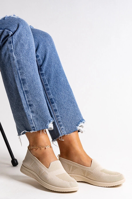 Beige Slip-On-Sneakers „Abadly“ Beige Slip-On-Sneakers „Abadly“