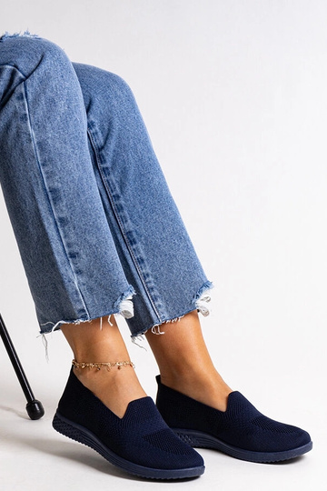 Abadly – Slip-On-Sneakers in Marineblau 2