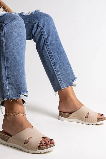 Beige Flip-Flops mit...