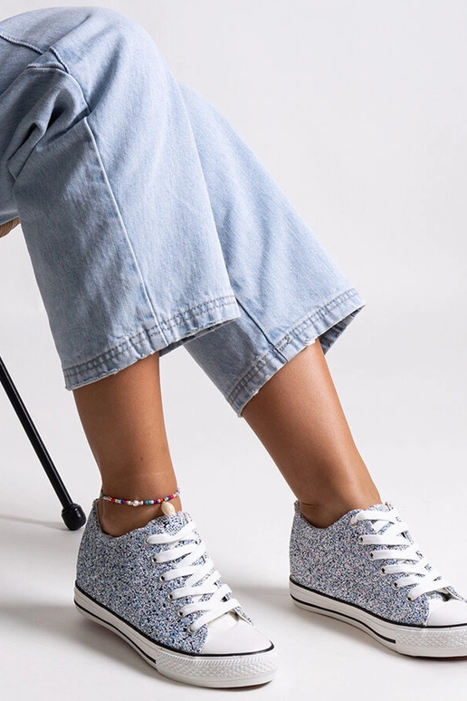 Blaue glänzende hohe Sneaker Jadwa Blaue glänzende hohe Sneaker Jadwa