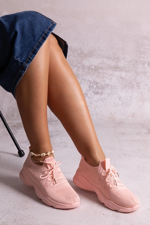 Madi Sneaker aus rosa Stoff