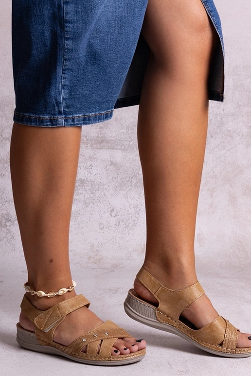 Braune Plateausandalen „Nural“ Braune Plateausandalen „Nural“