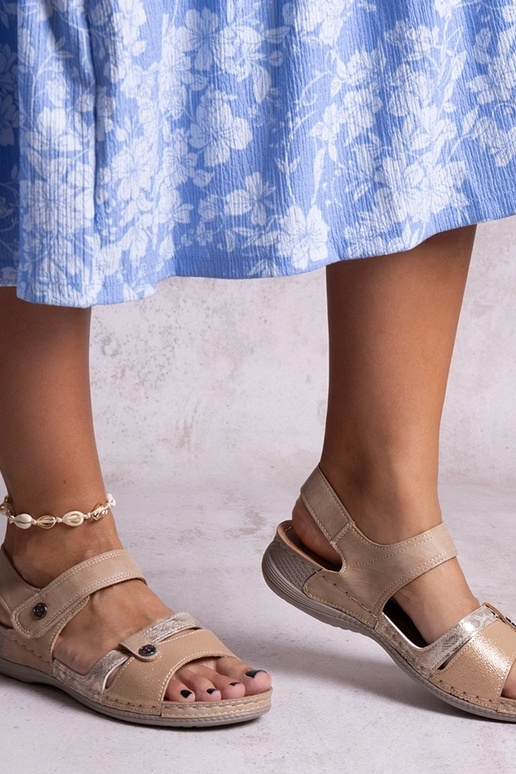 Huri, Braune Plateausandalen Huri, Braune Plateausandalen