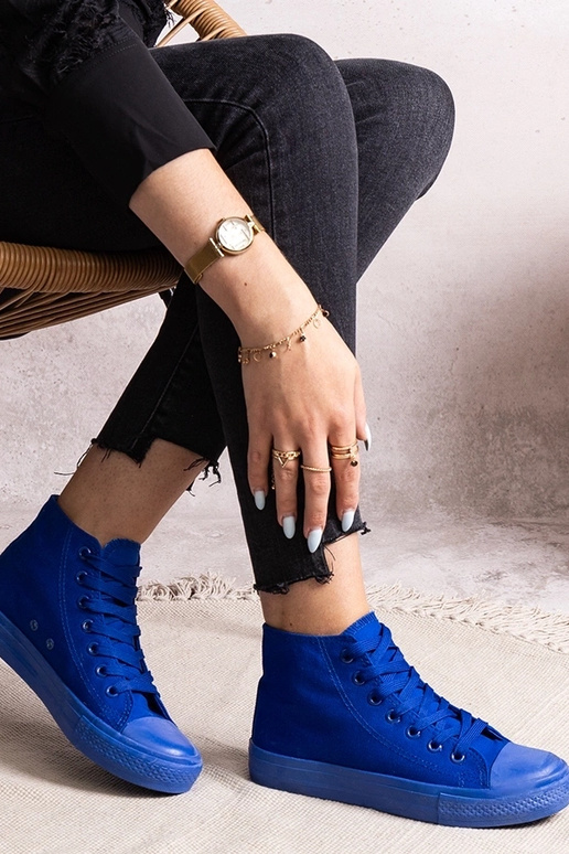 Blaue Rafife High-Top-Sneakers